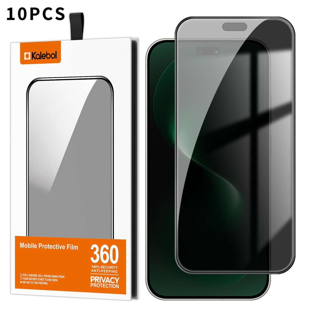 For Huawei nova 15 Pro / Ultra 10pcs Kalebol High-Aluminum Screen-Printed Full-Coverage Black-Bord