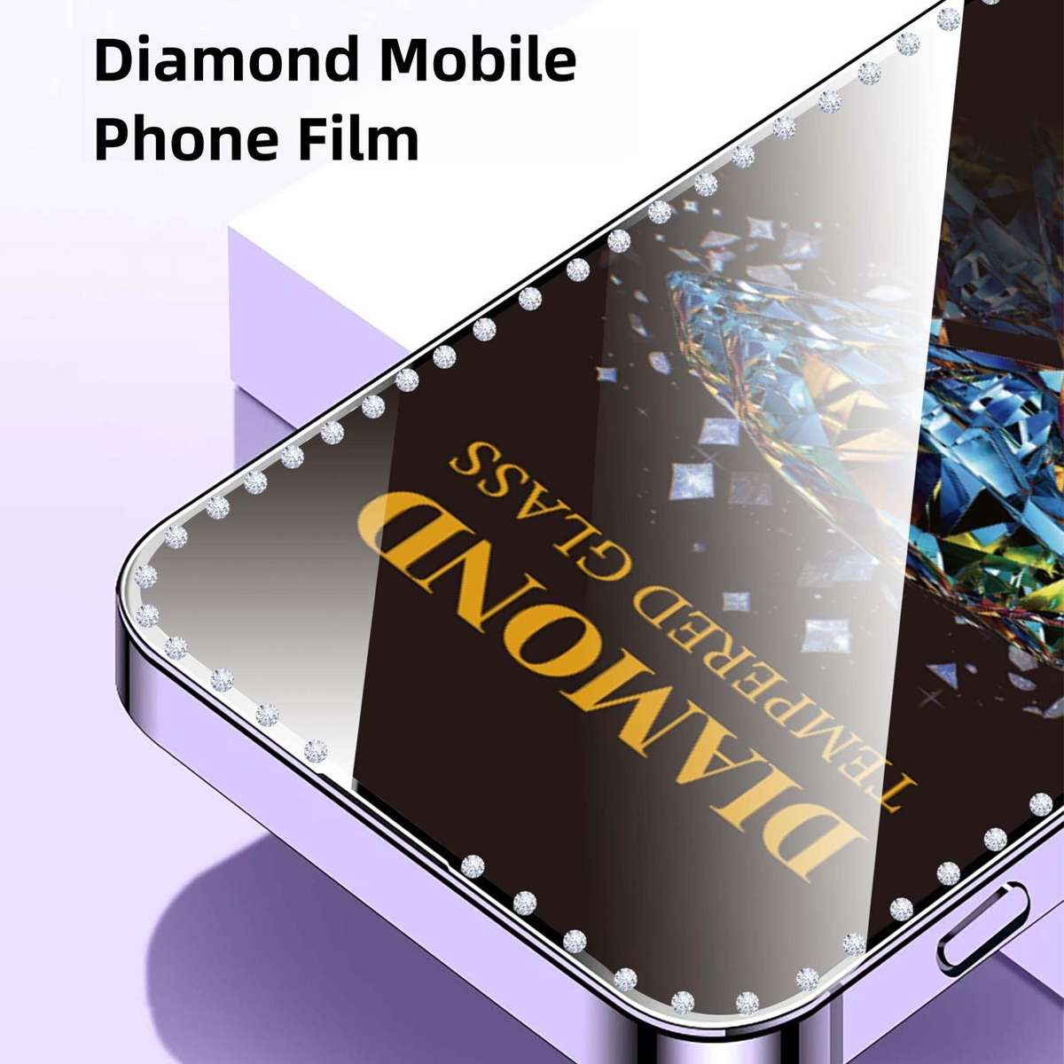 For Xiaomi Poco M7 10pcs Full-Screen Diamond-Studded Silkscreen High-Definition Anti-Static Temper