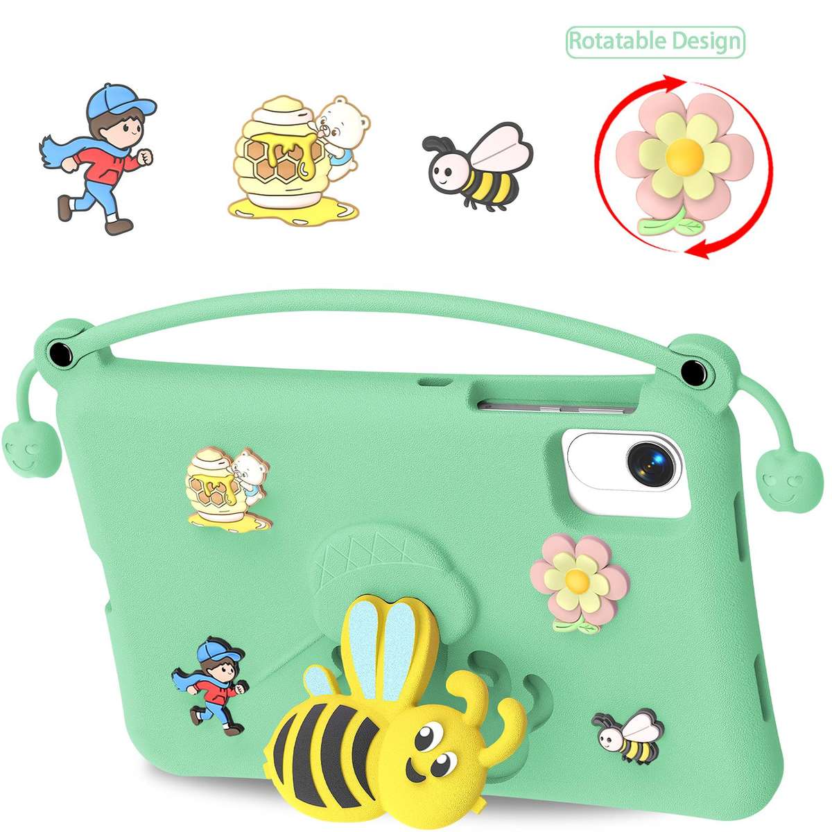 For Honor Pad X9a / X10 Pro / X9 Pro Little Bee EVA Shockproof Tablet Case(Light Cyan)