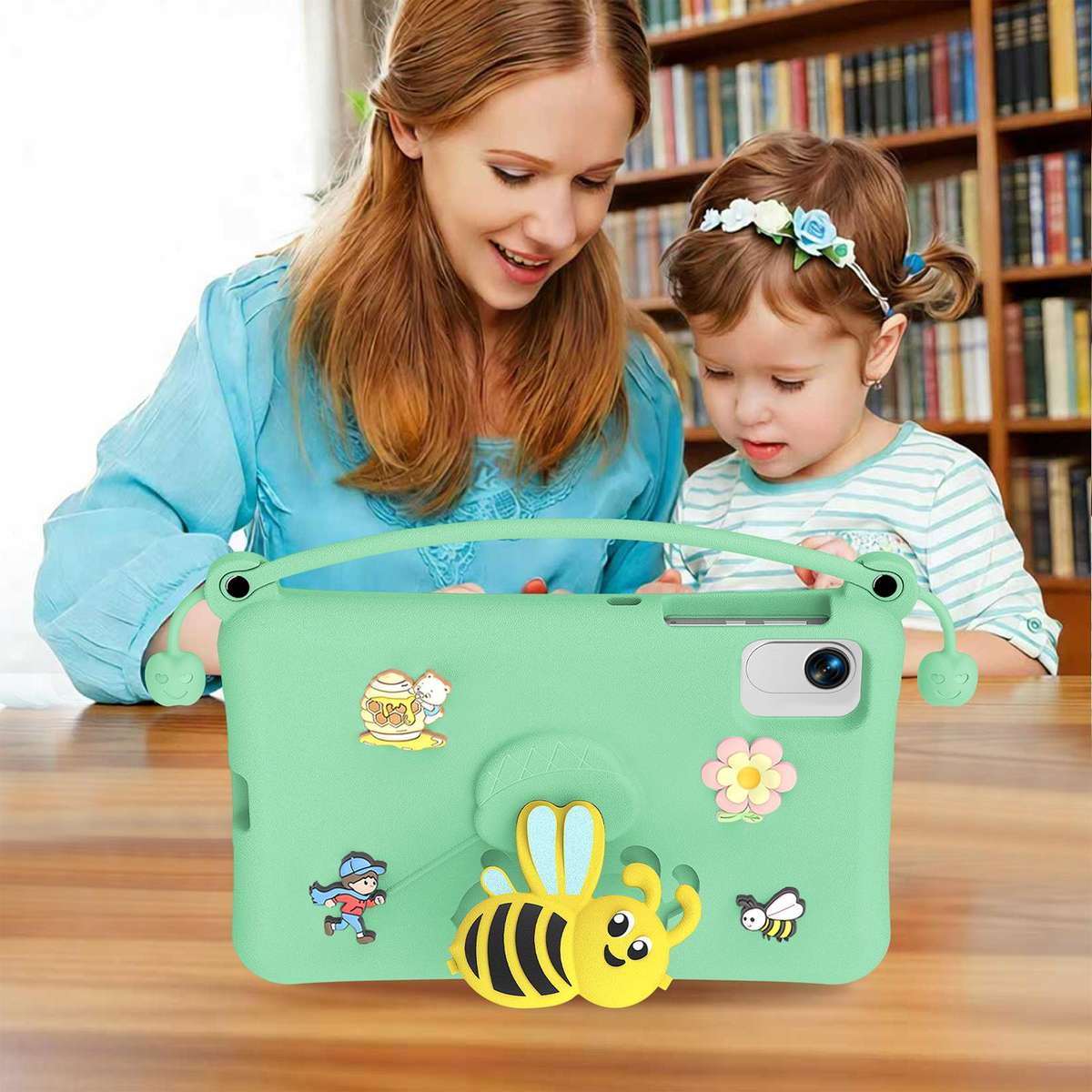 For Honor Pad X9a / X10 Pro / X9 Pro Little Bee EVA Shockproof Tablet Case(Light Cyan)