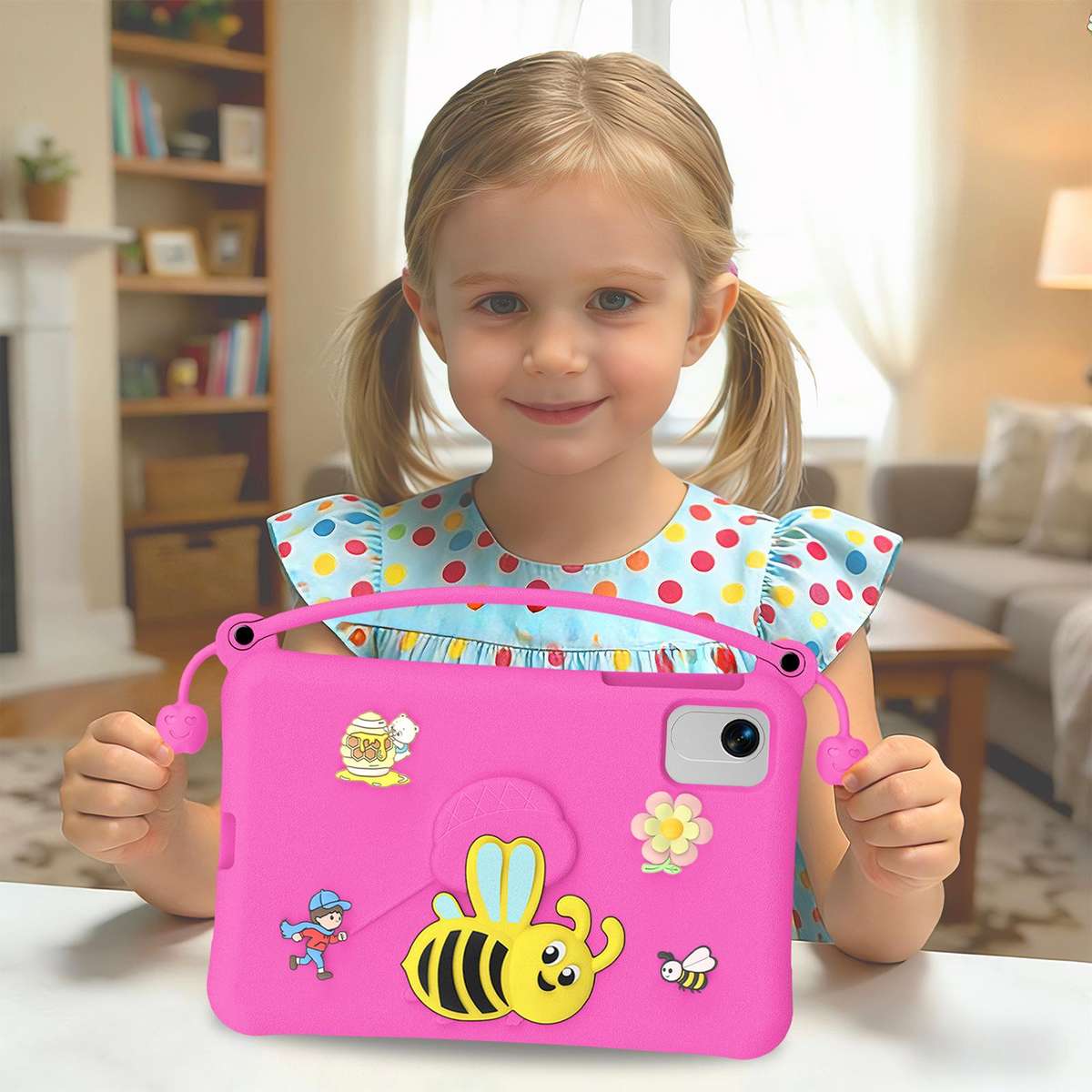 For Honor Pad X9a / X10 Pro / X9 Pro Little Bee EVA Shockproof Tablet Case(RoseRed)