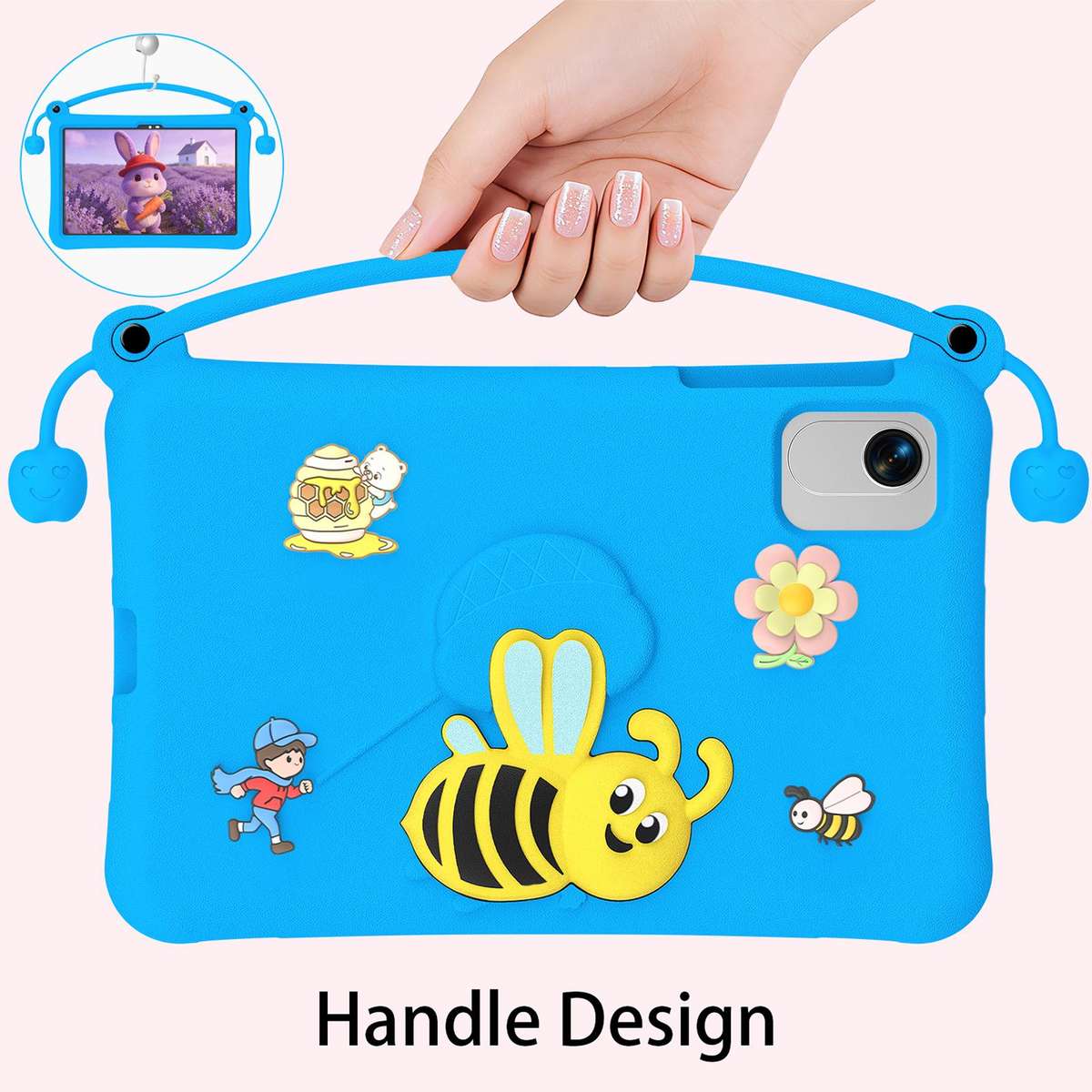 For Honor Pad X9a / X10 Pro / X9 Pro Little Bee EVA Shockproof Tablet Case(Blue)
