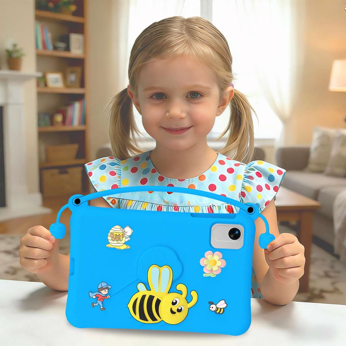 For Honor Pad X9a / X10 Pro / X9 Pro Little Bee EVA Shockproof Tablet Case(Blue)