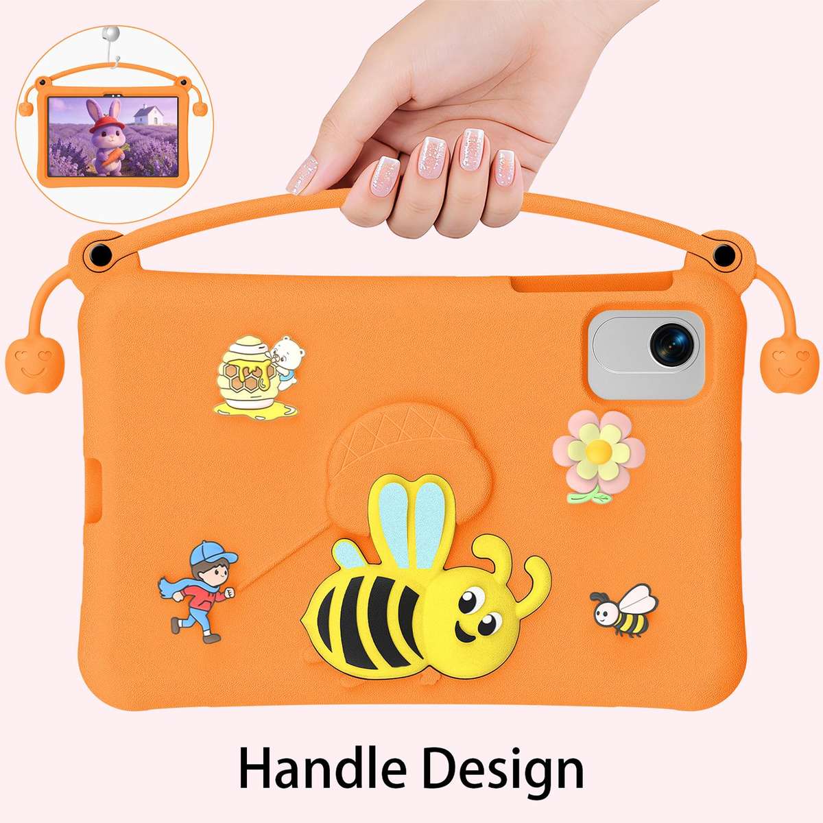 For Honor Pad X9a / X10 Pro / X9 Pro Little Bee EVA Shockproof Tablet Case(Orange)