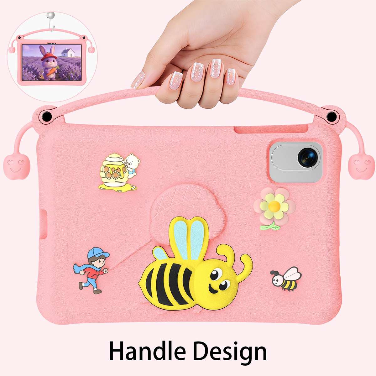 For Honor Pad X9a / X10 Pro / X9 Pro Little Bee EVA Shockproof Tablet Case(Pink)
