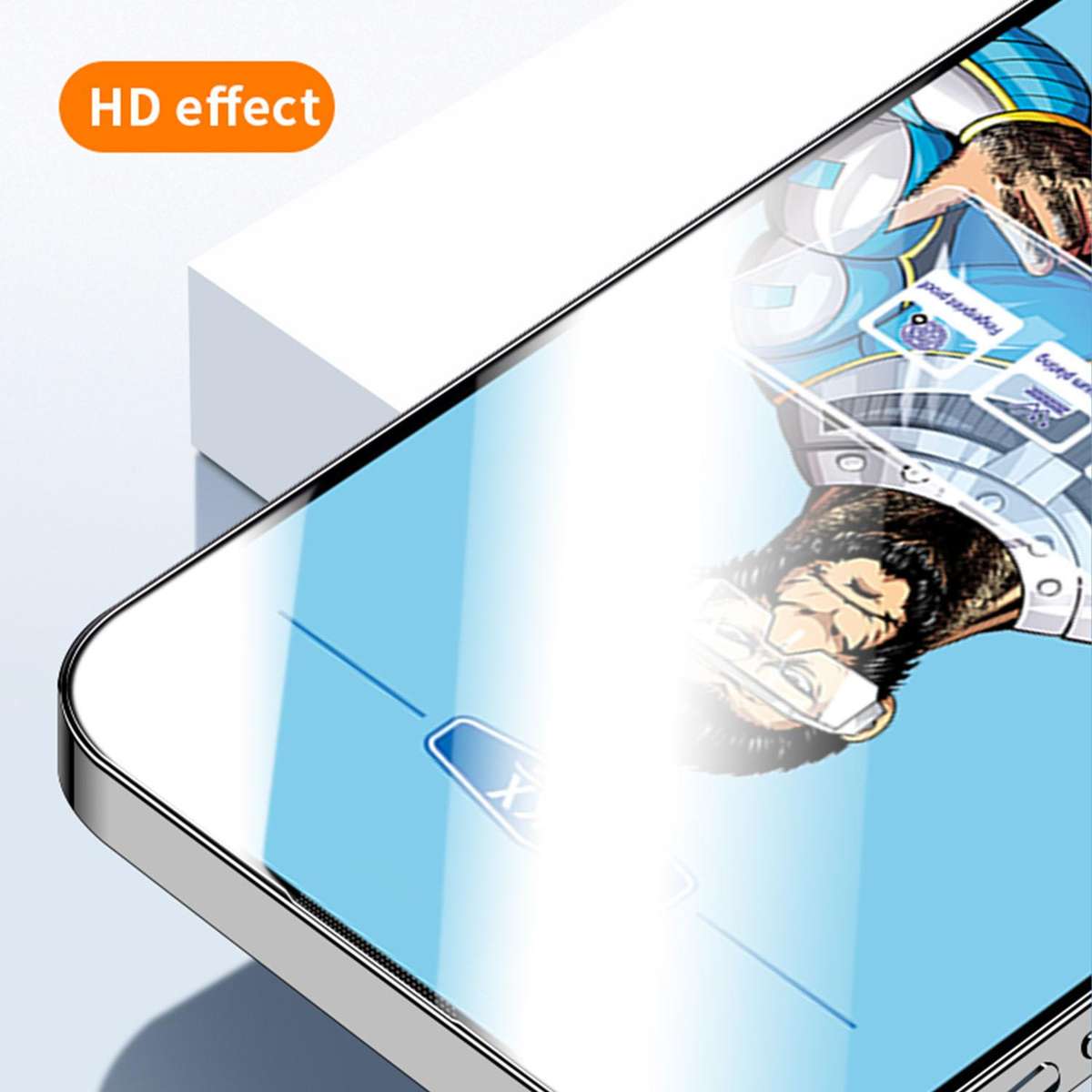 For Huawei Mate 80 / Mate 80 Pro 10pcs Blue Gorilla Anti-fingerprint Anti-static Silk Screen HD El