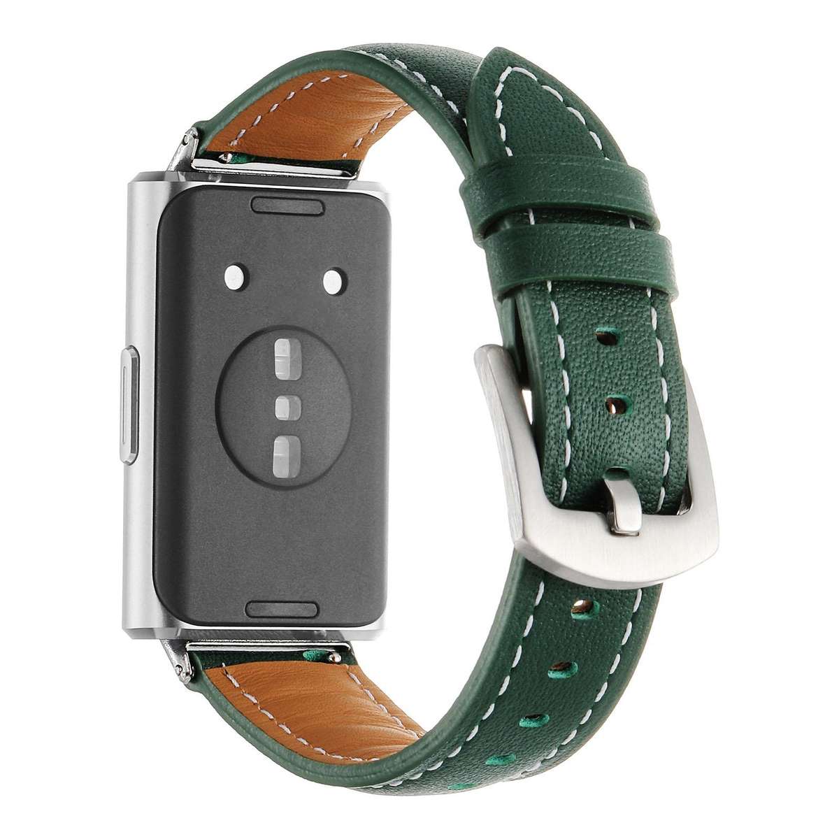 For Huawei Band 11 / Band 11 Pro Plain Genuine Leather Watch Band(Black)