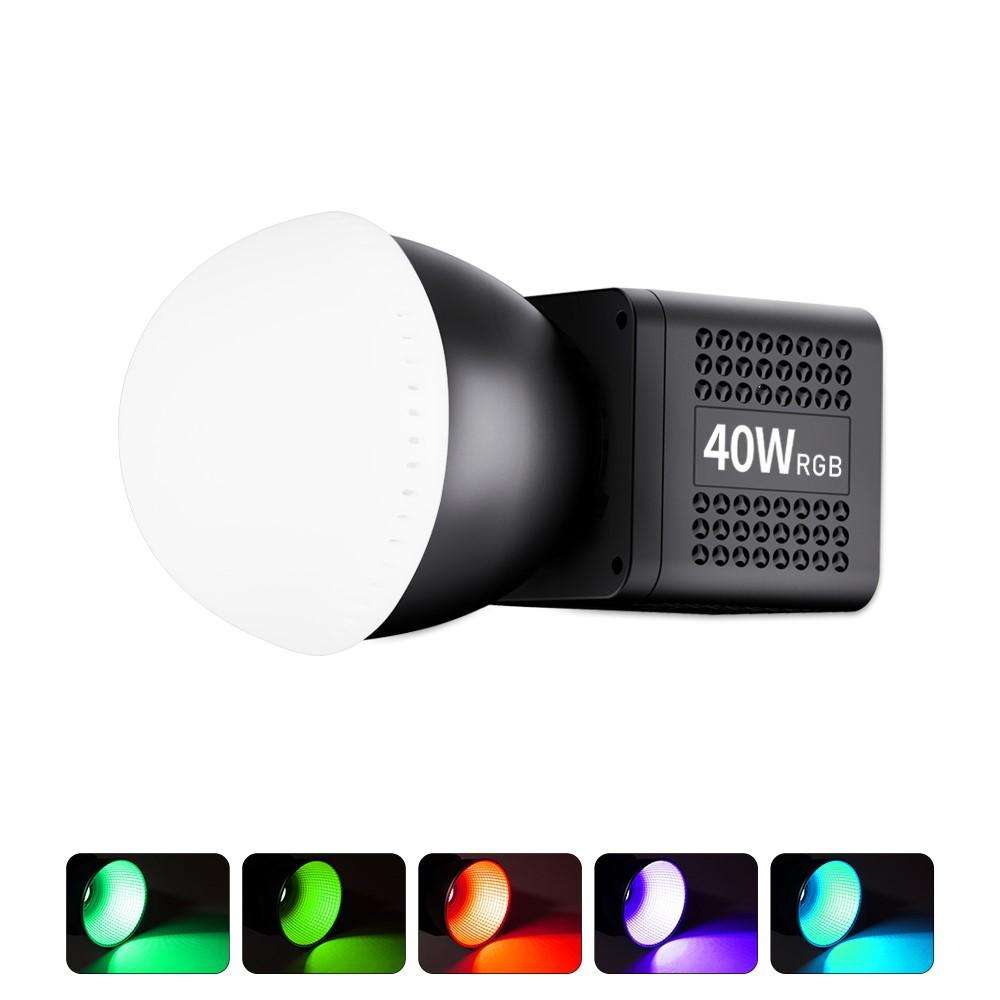 VLOGLITE P40RGB Photography 40W COB RGB Video Light 20 Effects Modes Studio Video Lamp