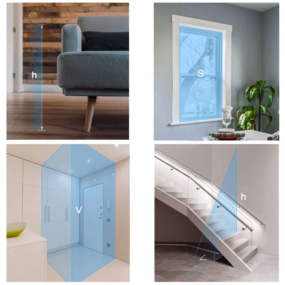 LS-P Laser Rangefinder Distance Meter 40m Handheld Mini Rechargeable LCD Digital Laser Distance Mete