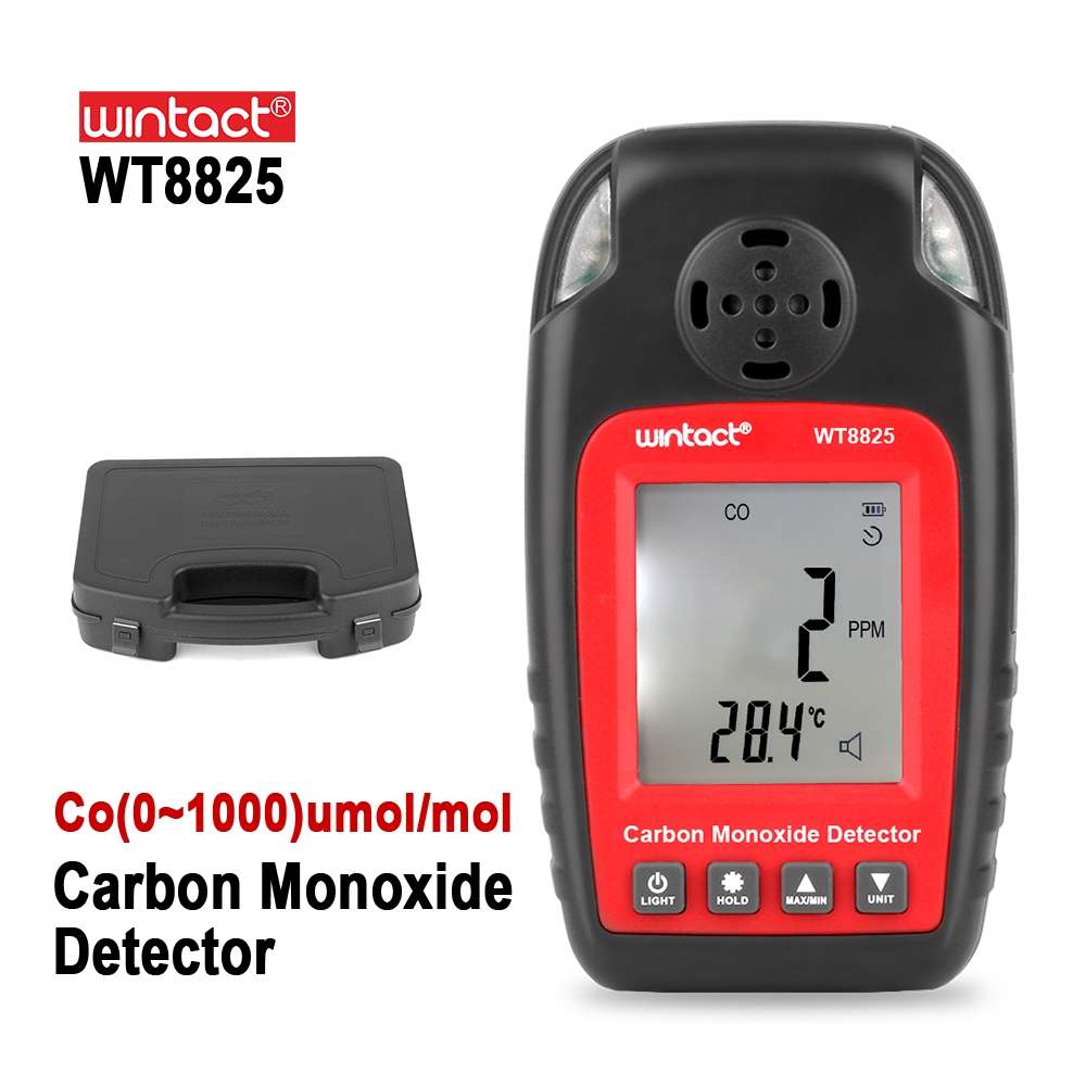 WINTACT WT8825 Carbon Monoxide Detector Independent CO Gas Sensor Warning-up High Sensitive Poison
