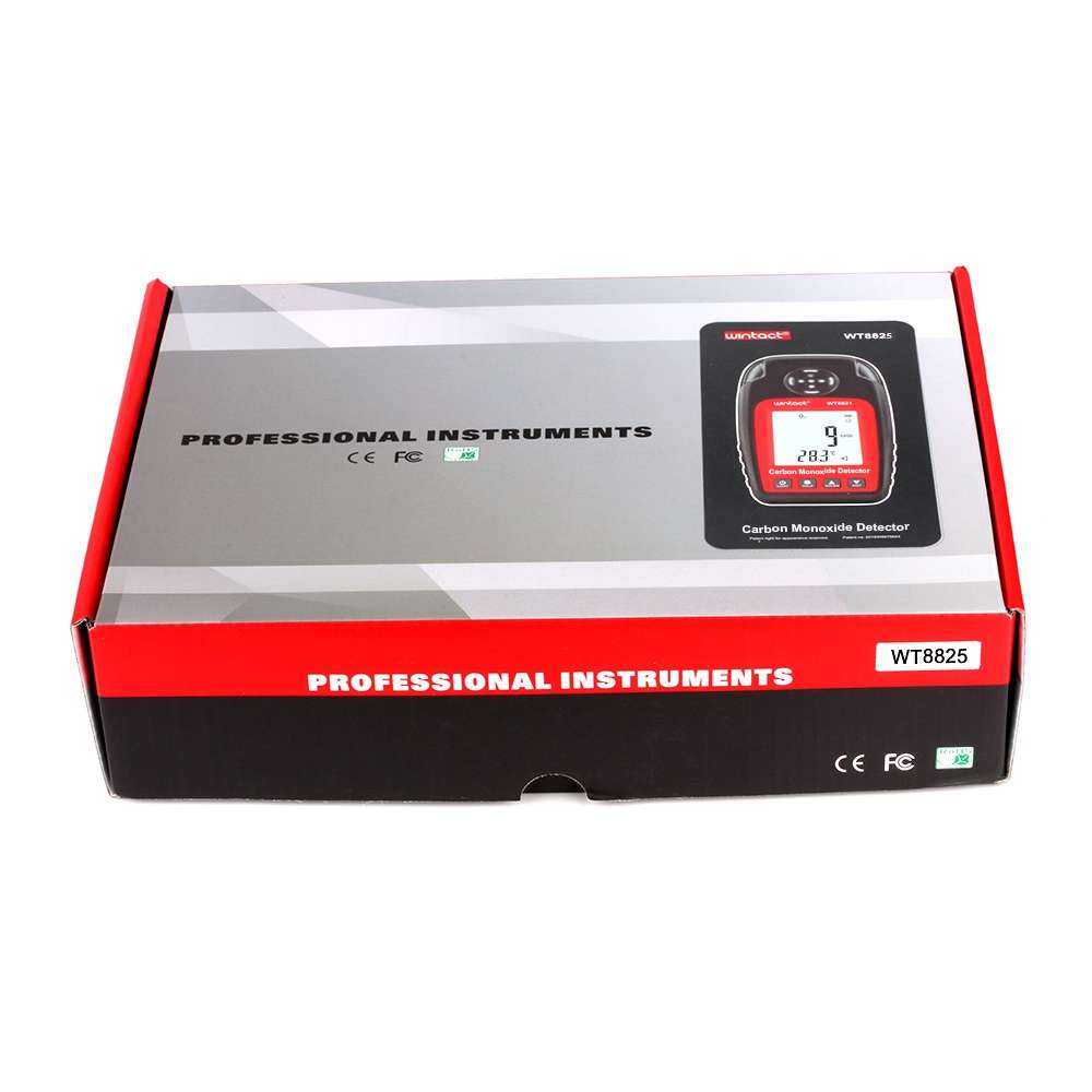 WINTACT WT8825 Carbon Monoxide Detector Independent CO Gas Sensor Warning-up High Sensitive Poison