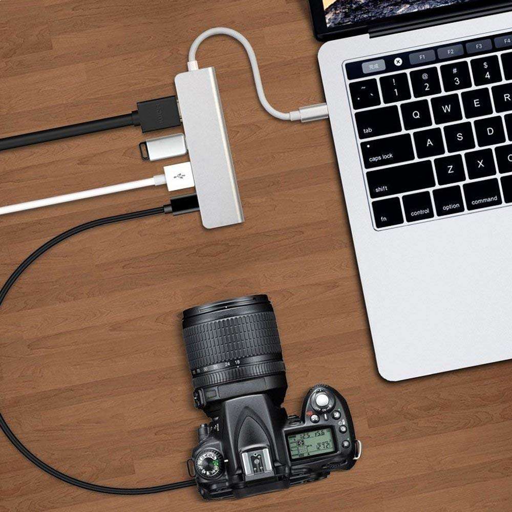 4 in 1 Type C Hub with HDMI USB 3.0 Adapter for MacBook Hub USB Computer Peripherals USB Type C HD