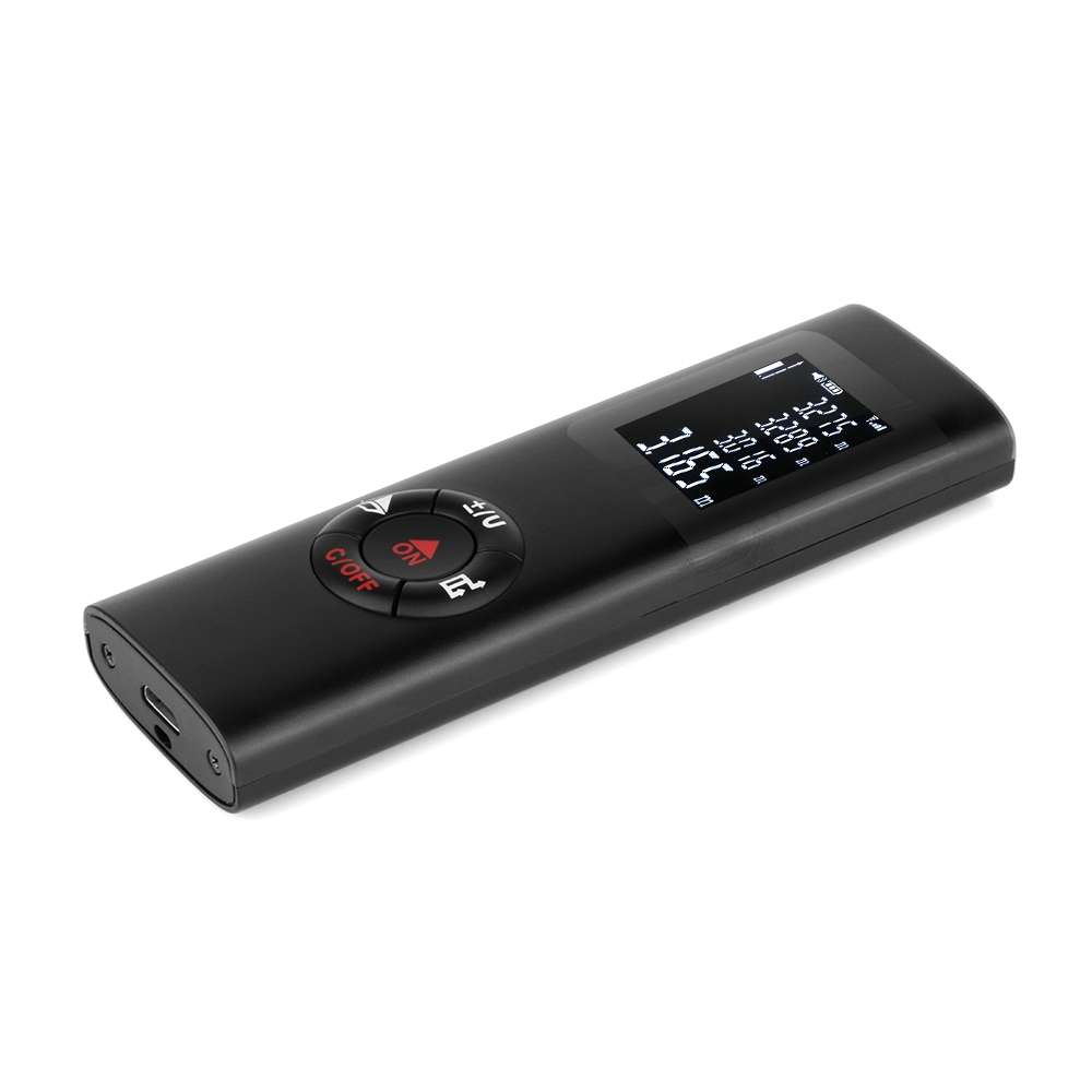 JQ-40 Mini Laser Distance Meter 40m Rechargeable Digital Handheld Laser Rangefinder Portable Laser