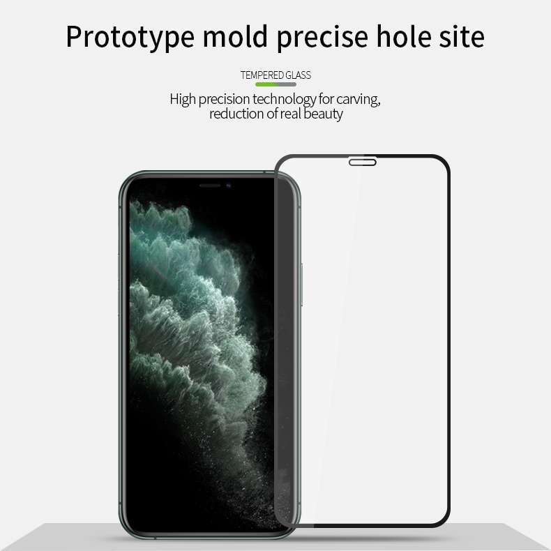 For iPhone 11 Pro Max MOFI 9H 2.5D Full Screen Tempered Glass Film(White)