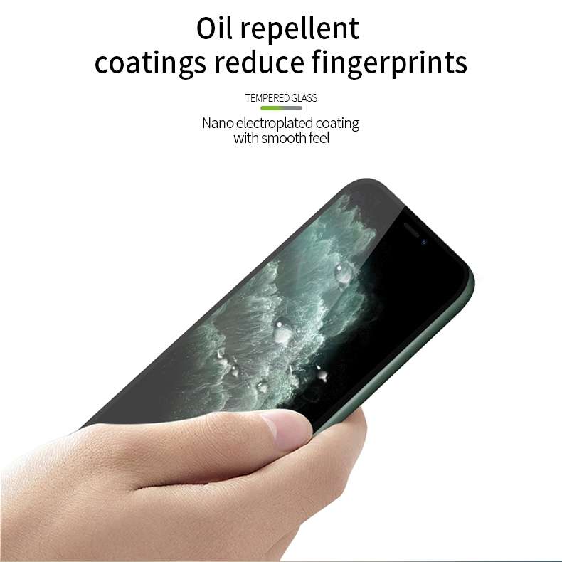 For iPhone 11 Pro Max MOFI 9H 2.5D Full Screen Tempered Glass Film(White)