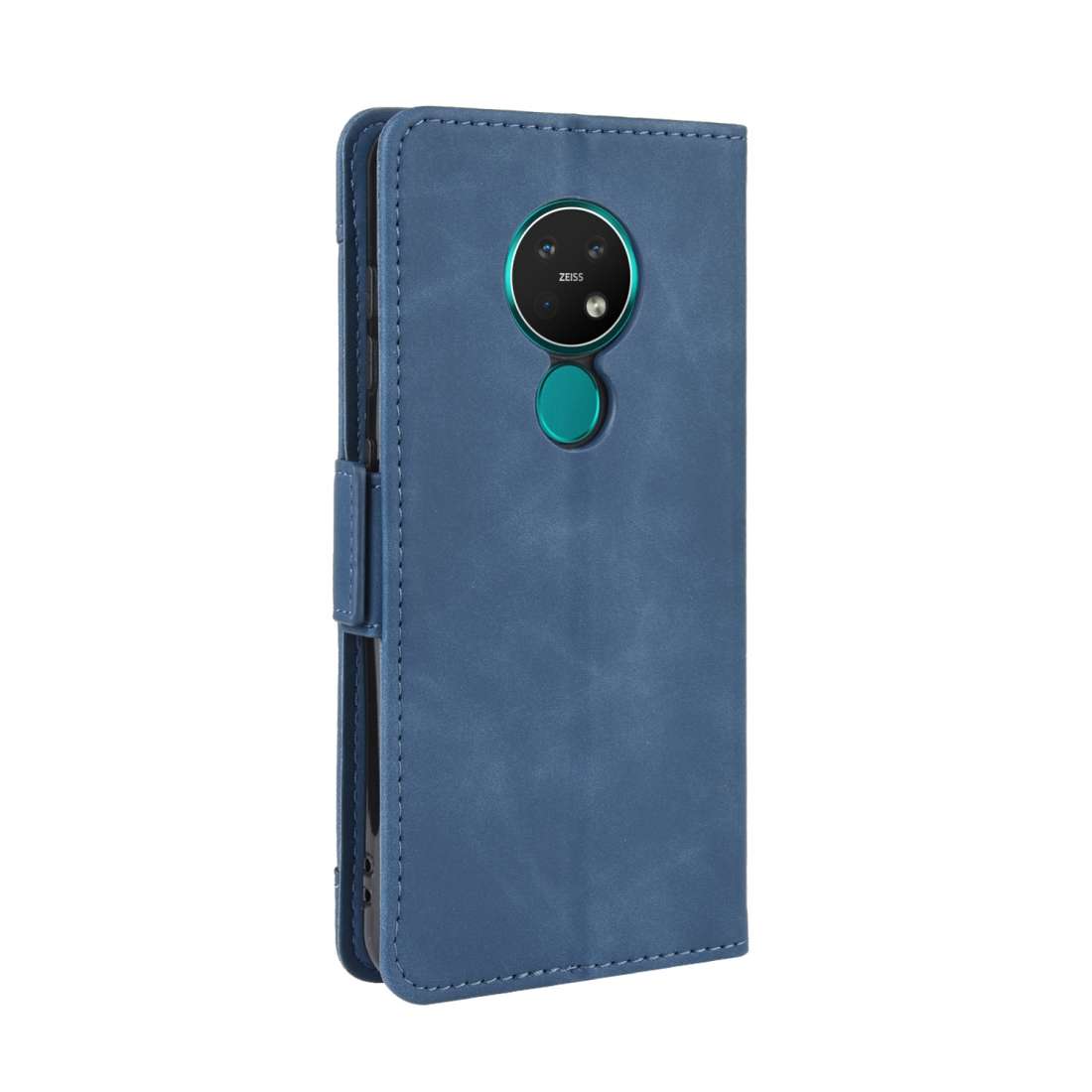 For Nokia 7.2 / 6.2 Wallet Style Skin Feel Calf Pattern Leather Case with Separate C ... (Blue)
