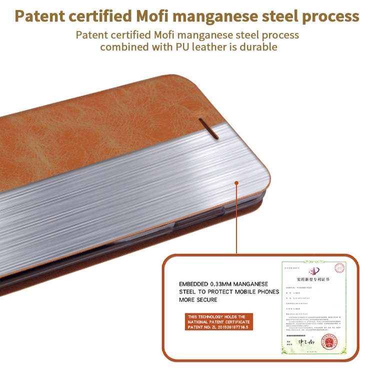 For Xiaomi RedMi 8A MOFI Crazy Horse Texture Horizontal Flip Protective Leather Case(Brown)