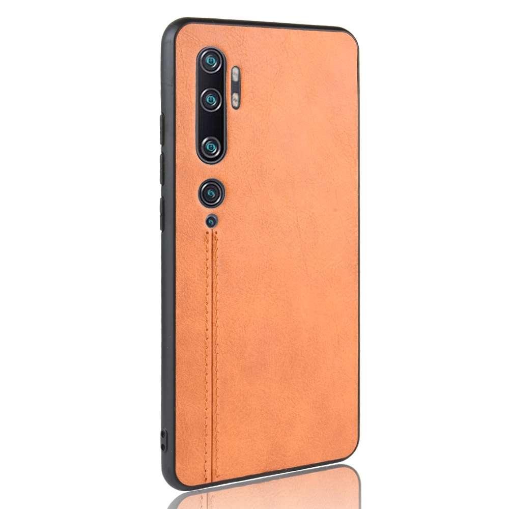 For Xiaomi Mi Note 10/Note10 Pro/CC9 Pro Shockproof Sewing Cow Pattern Skin PC + PU + TPU Case(Black