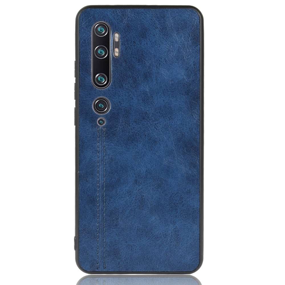 For Xiaomi Mi Note 10/Note10 Pro/CC9 Pro Shockproof Sewing Cow Pattern Skin PC + PU + TPU Case(Black