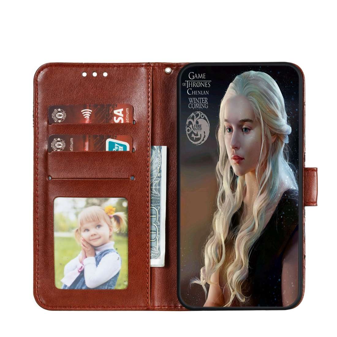 For Nokia 7.2 Mandala Embossing Pattern Horizontal Flip Leather Case with Holder & Car ... (Brown)