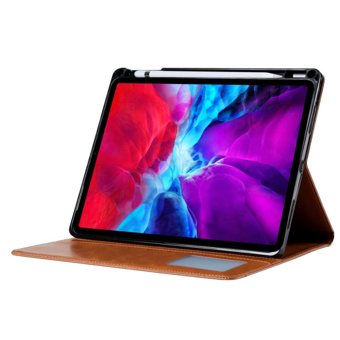 For iPad Pro 11 (2020) Knead Skin Texture Horizontal Flip Leather Tablet Case with ... (Wine Red)