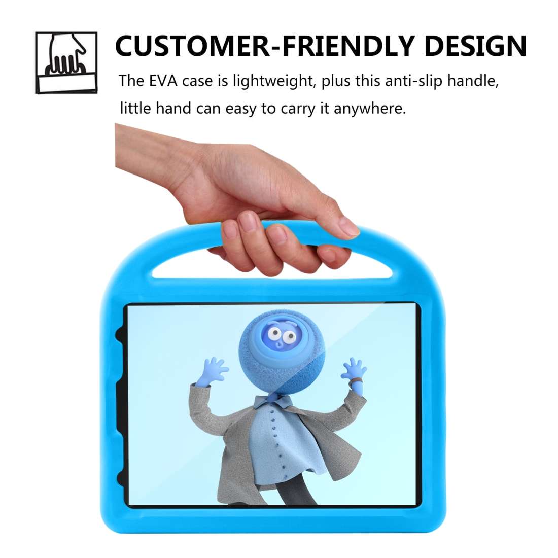 For iPad Pro 11 (2020) Sparrow Style EVA Children's flat Plate Fall Protection Tablet Case(Blue)