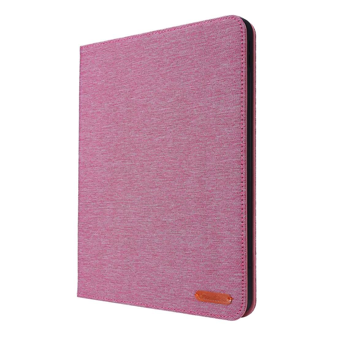 For iPad Pro 11(2020) Horizontal Flip TPU + Fabric PU Leather Protective Tablet Cas ... (Rose Red)