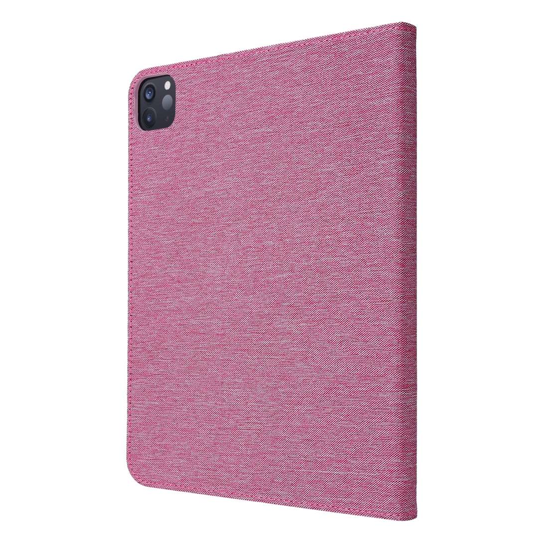 For iPad Pro 11(2020) Horizontal Flip TPU + Fabric PU Leather Protective Tablet Cas ... (Rose Red)
