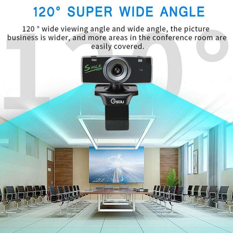 Gsou B18S HD Webcam Built-in Microphone Smart Web Camera USB Streaming Live Camera With Noise Canc