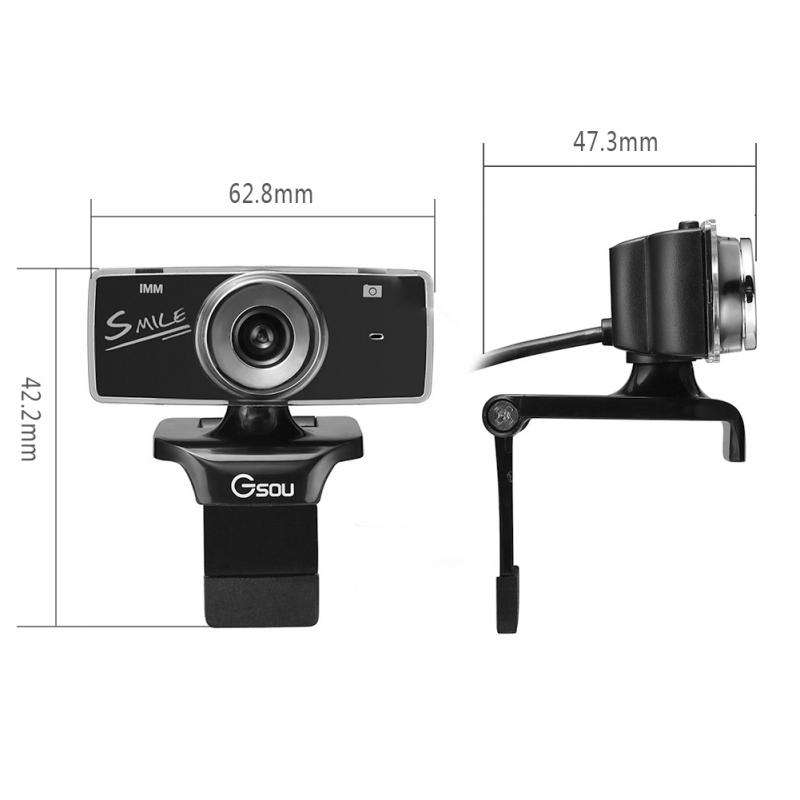 Gsou B18S HD Webcam Built-in Microphone Smart Web Camera USB Streaming Live Camera With Noise Canc