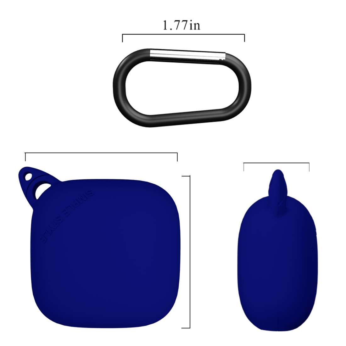 For Apple Beats Powerbeats Pro Bluetooth Headset Drop-roof Dust-proof Silicone Protecti ... (Blue)
