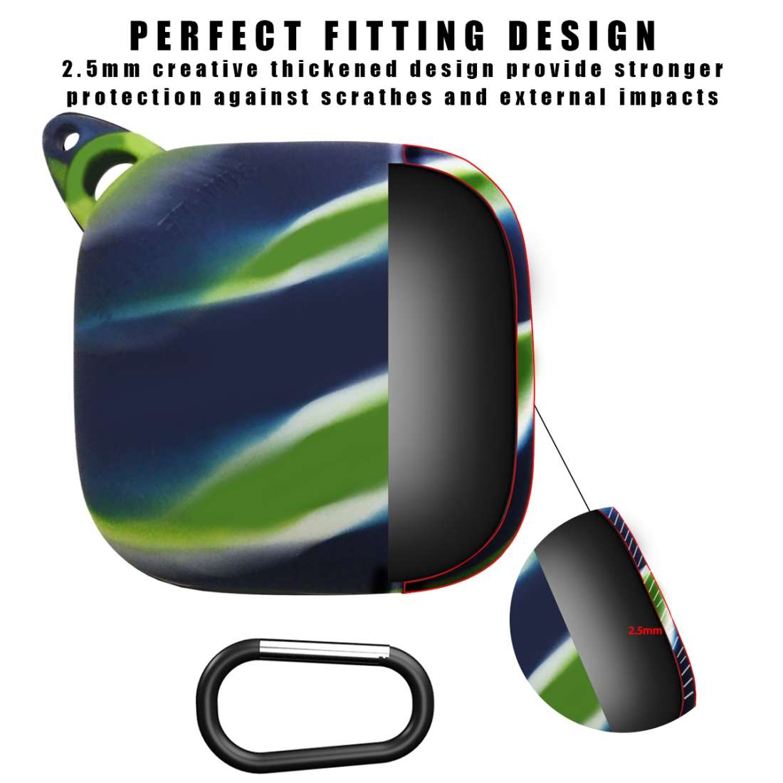 For Apple Beats Powerbeats Pro Bluetooth Headset Drop-roof Dust-proof Silicone Pro ... (Mud Color)