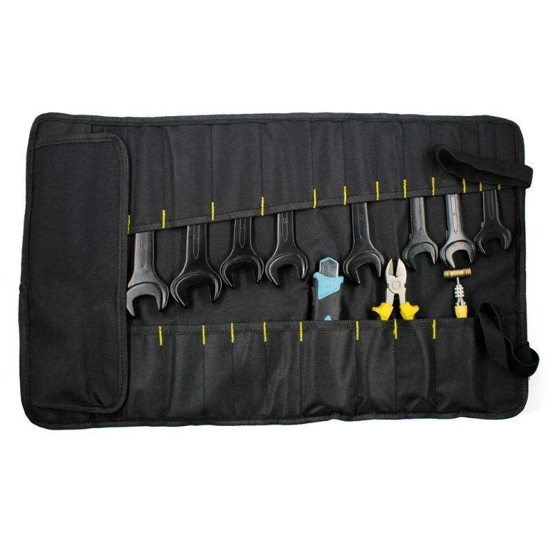Multi-function Waterproof Oxford Carrying Folding Roll Bags Portable Storage Tool Bag(Black)