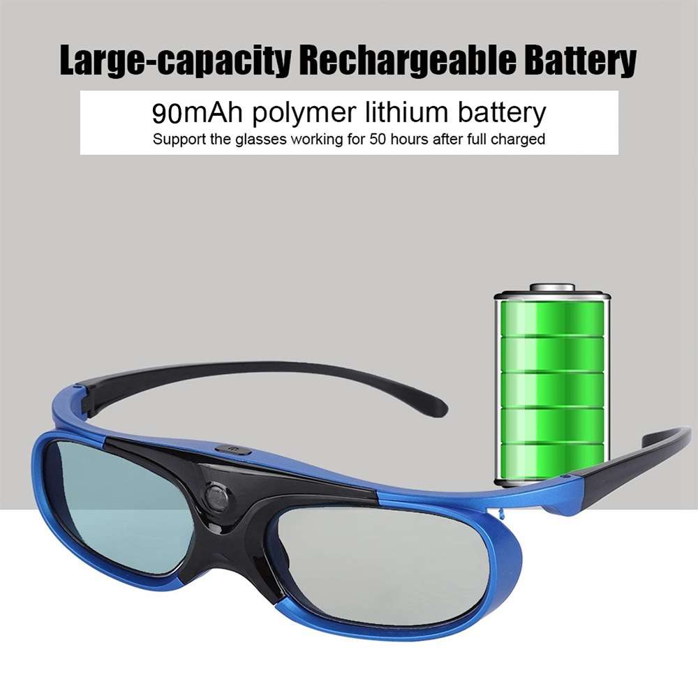 Active Shutter Rechargeable 3D Glasses Support 96HZ/120HZ/144HZ For XGIMI Z4X Z5 H1 JmGo G1 G3 X1 Be