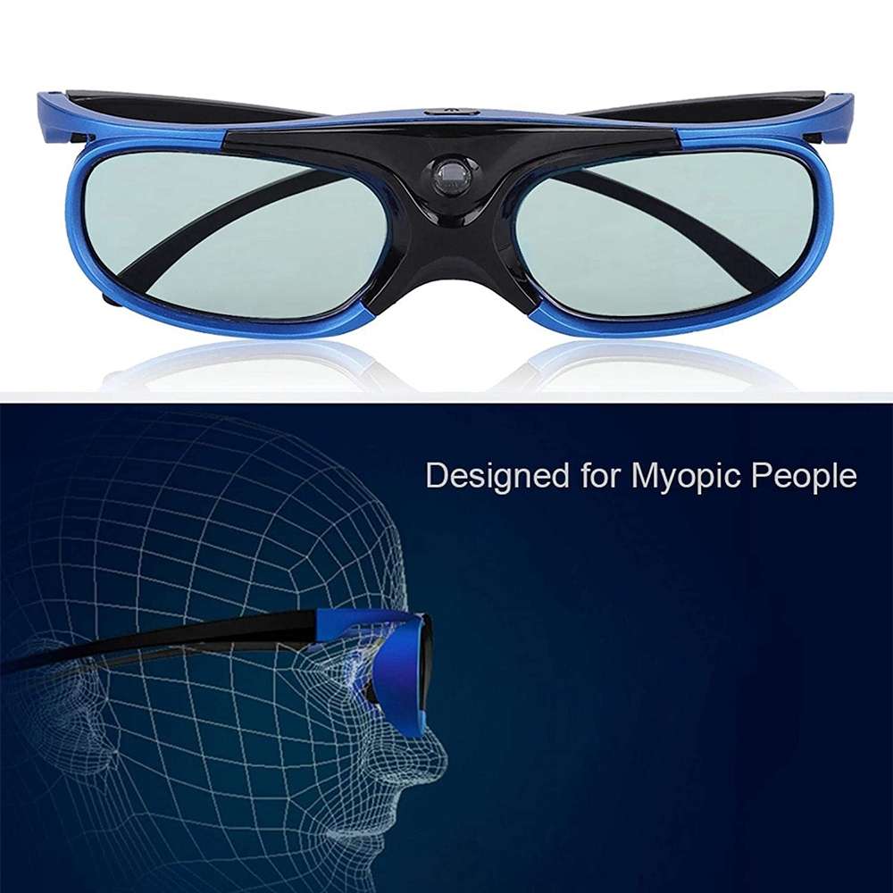 Active Shutter Rechargeable 3D Glasses Support 96HZ/120HZ/144HZ For XGIMI Z4X Z5 H1 JmGo G1 G3 X1 Be