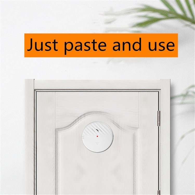 C100 125dB Vibration Sensor Alarm Door and Window Alarm Home Personal Anti-theft Alarm(White)