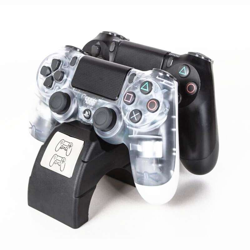 For Playstation 4 /PS4 pro /PS4 Slim Wireless Controller LED Indicator Charger Double Handle Dual