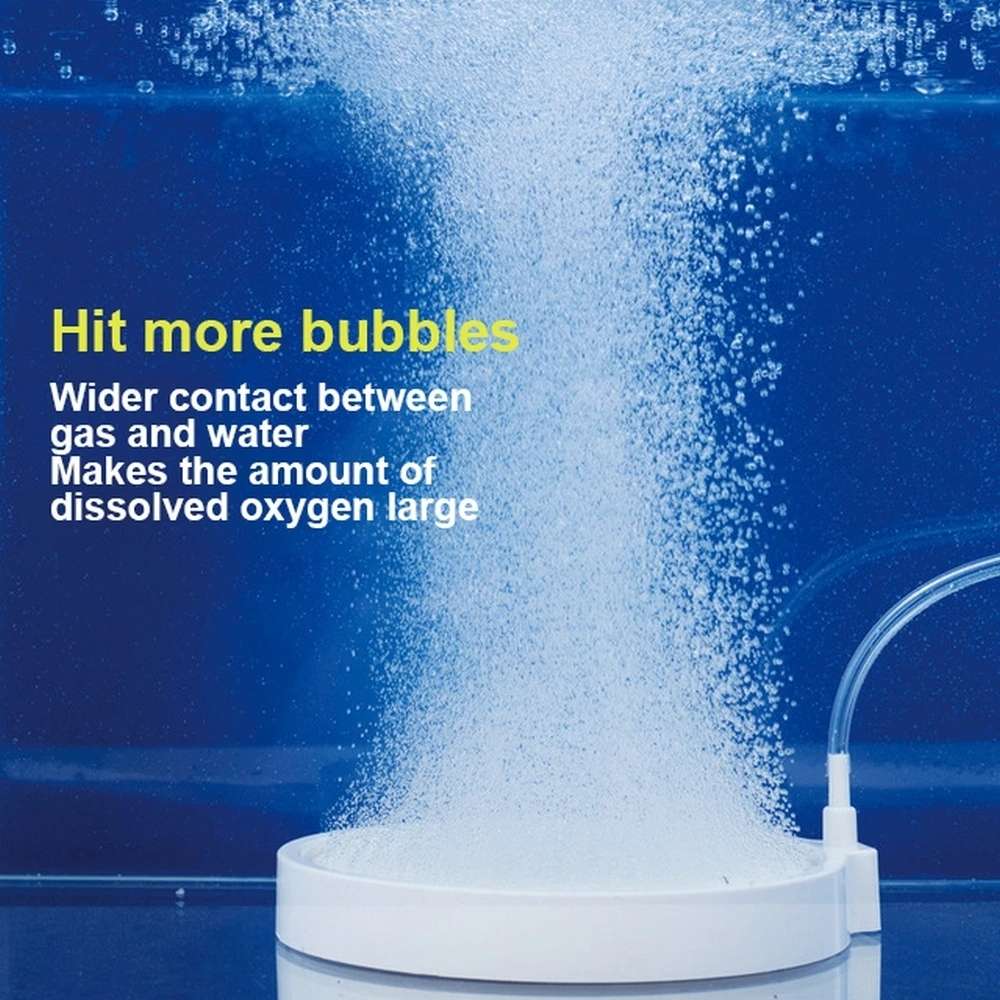 Nano Air Disk Stone Fish Tank Bubble Oxygen Pump Air Refiner, Diameter:45mm(White)