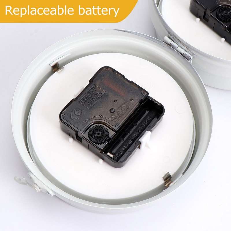 Wrought Iron Clock Vintage Decorative Double-sided Wall Clock(Black)