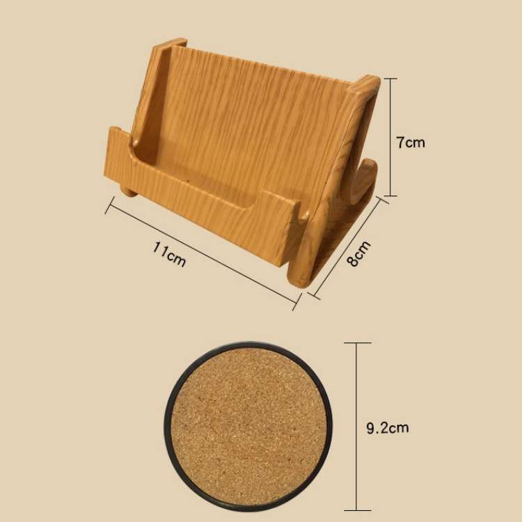 Kitchen Hotel Mushroom Shaped Wood Toothpick Box