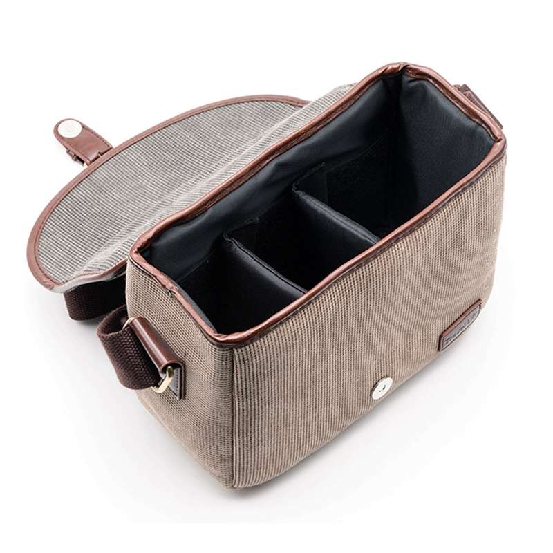 Retro Photo Camera Bag Case Cover For Canon EOS 200D 77D 7D 80D 800D 1300D 6D 70D ... (Dark Khaki)