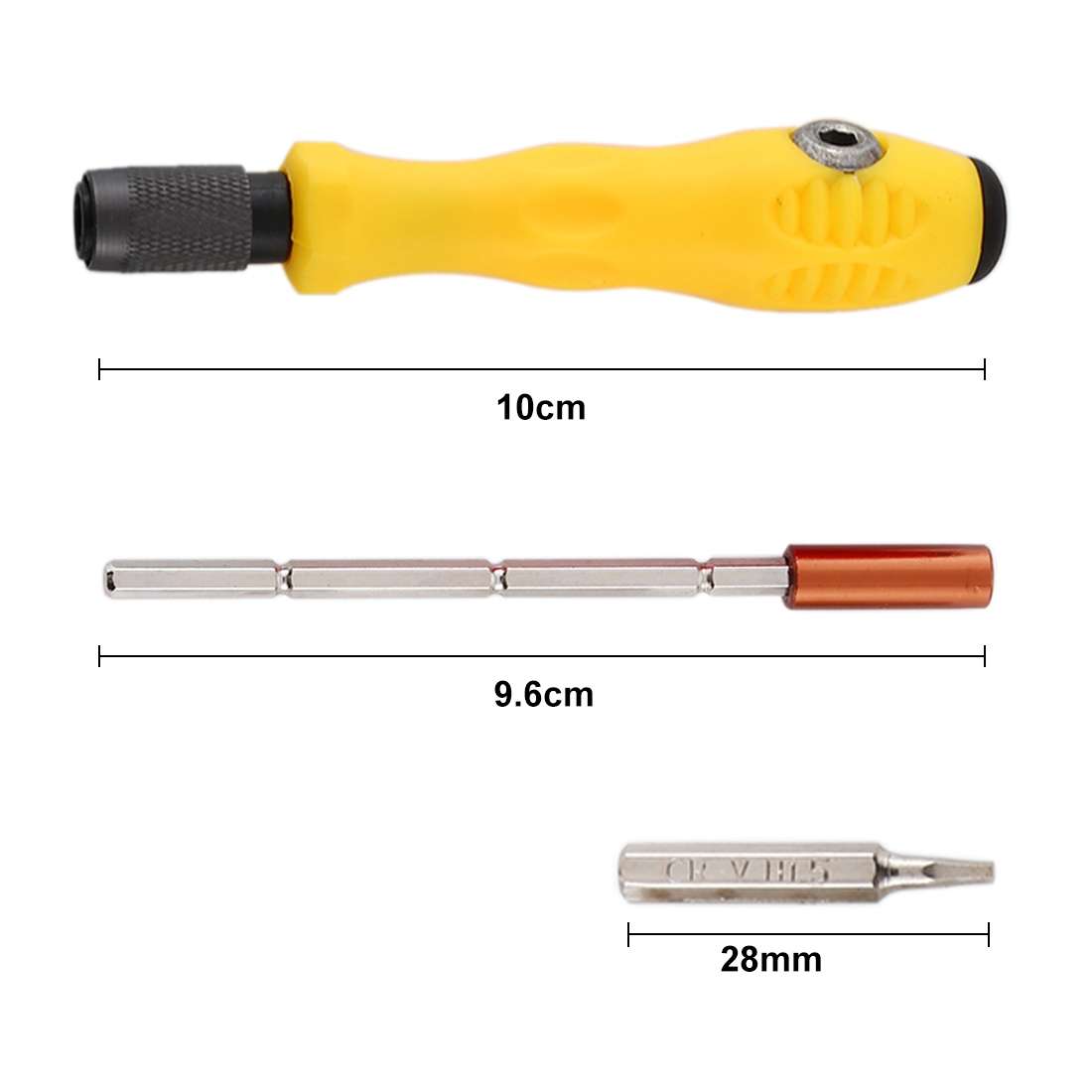 32-in-1 CRV Steel Mobile Phone Disassembly Repair Tool Multi-function Combination Scr ... (Yellow)