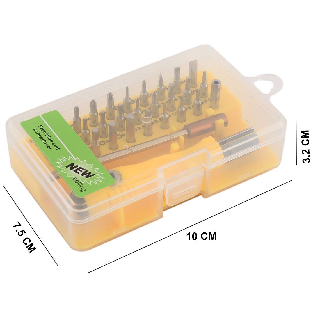 32-in-1 CRV Steel Mobile Phone Disassembly Repair Tool Multi-function Combination Scr ... (Yellow)