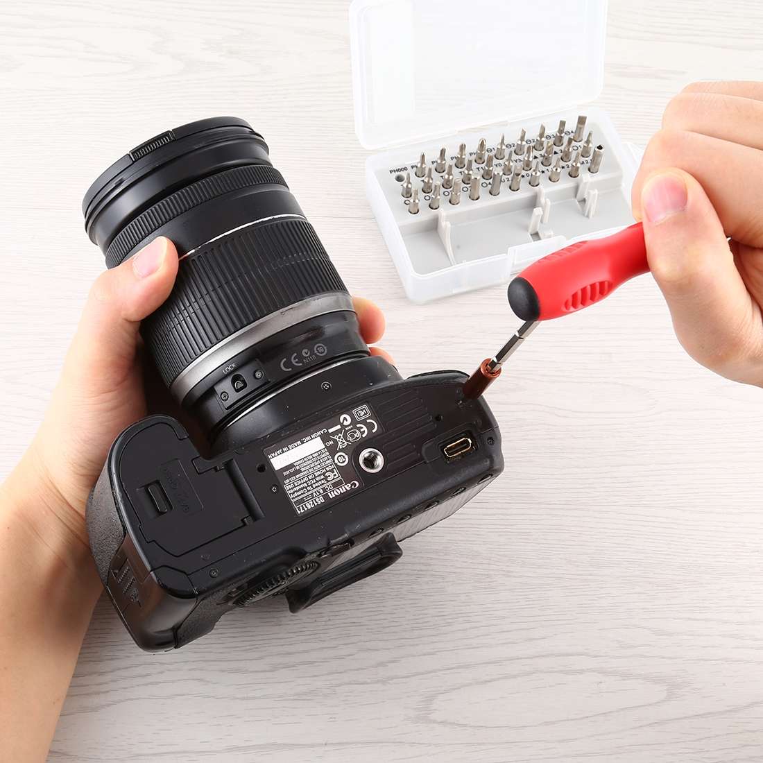 32-in-1 CRV Steel Mobile Phone Disassembly Repair Tool Multi-function Combination ... (Gray Green)