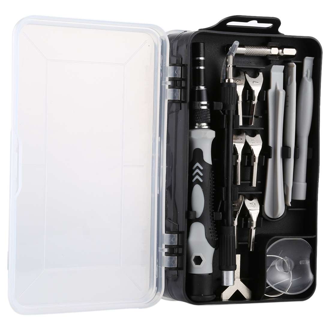 135 in 1 DIY Mobile Phone Disassembly Tool Clock Repair Multi-function Tool Screw ... (Black Gray)