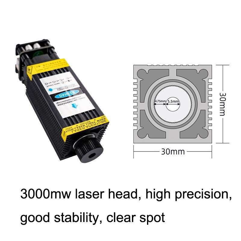 DAJA J3 For D2 / D3 Small Laser Carving Machine Blu-ray Laser Head US Plug, Spec: 10W