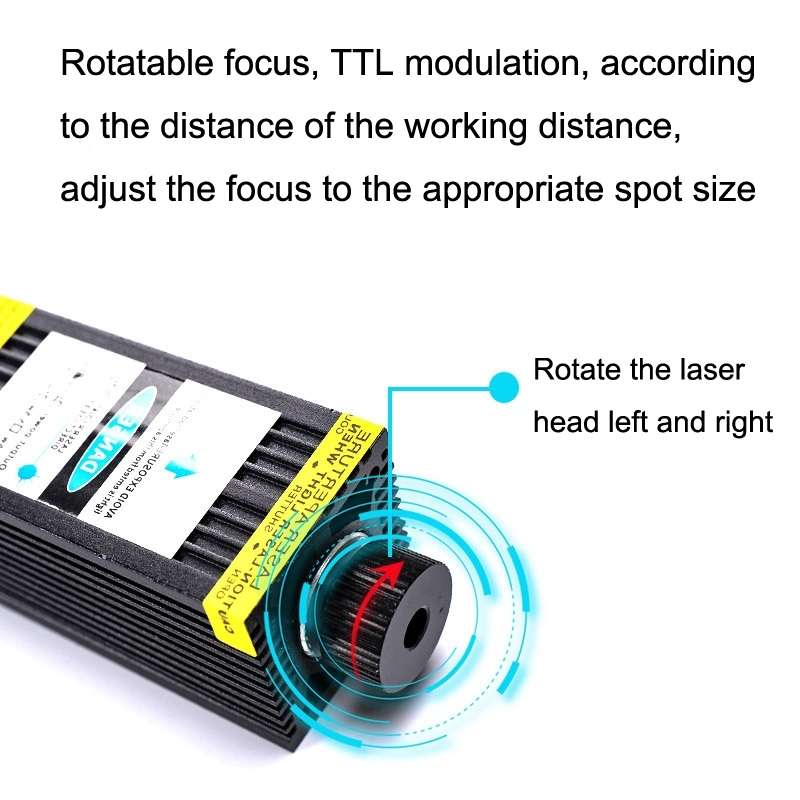 DAJA J3 For D2 / D3 Small Laser Carving Machine Blu-ray Laser Head US Plug, Spec: 10W