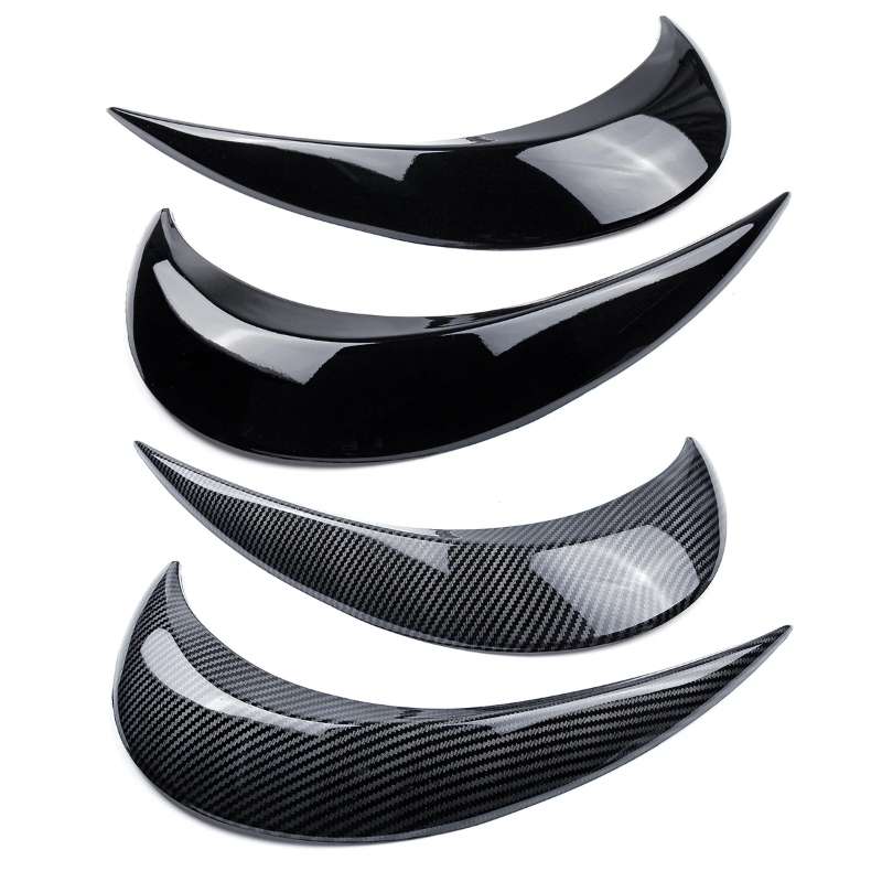 Headlight Eyebrow Modified Car Sticker For Volkswagen Beetle 2012-2018(Piano Black)