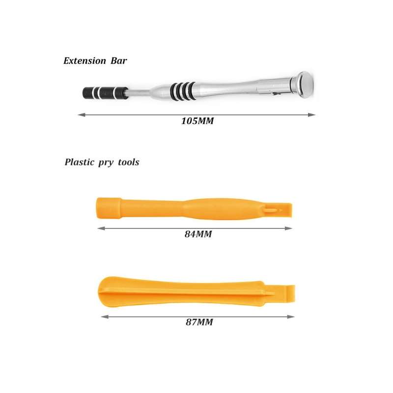 110 in 1 Watch Mobile Phone Disassembly Maintenance Tool Multi-function Chrome Vanadi ... (Yellow)