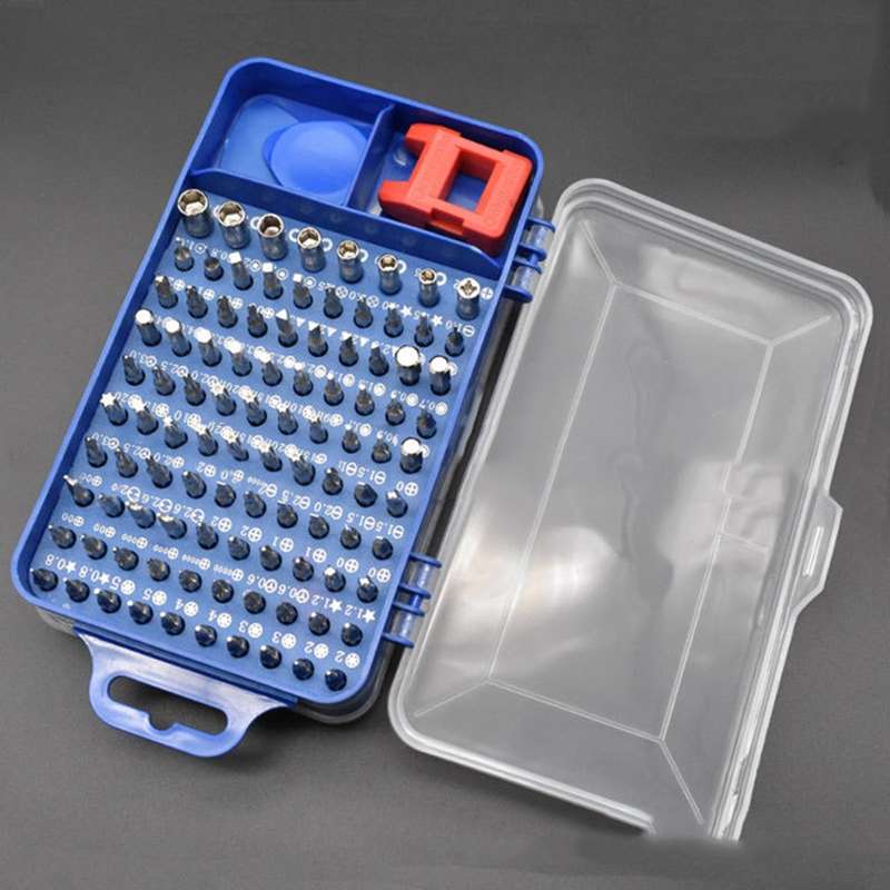 110 in 1 Watch Mobile Phone Disassembly Maintenance Tool Multi-function Chrome Vanadium Steel Screwd